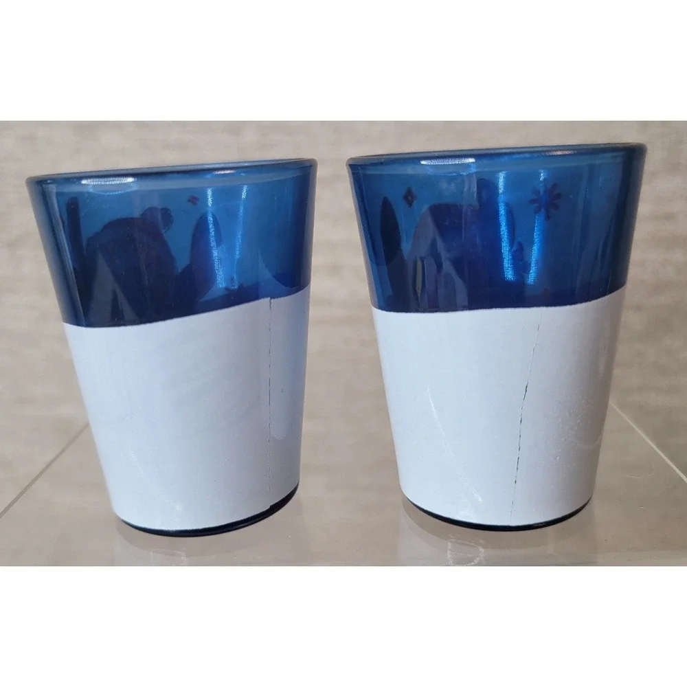 Disney Lilo and Stitch Shot Glass Collection Stitch Christmas Glass &‎ Plastic